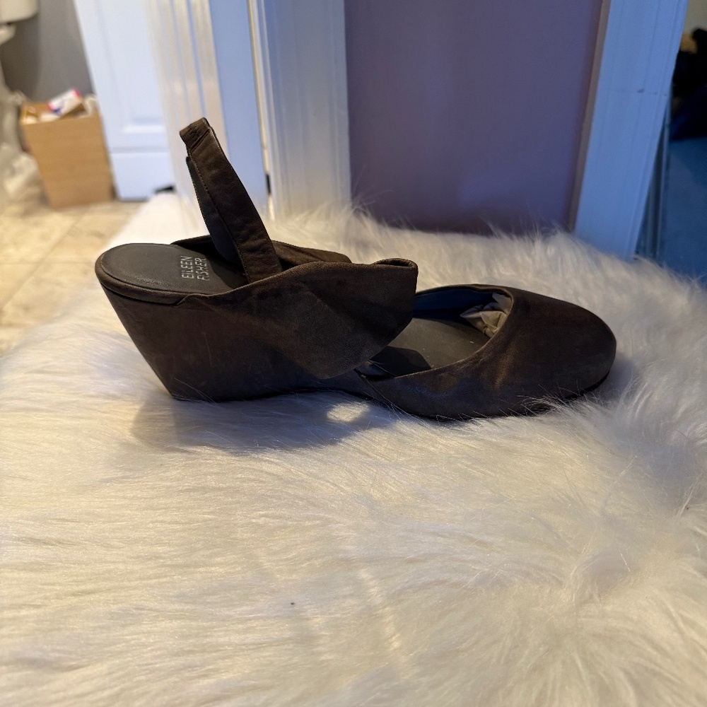 Eileen Fisher Sling Back Wedge